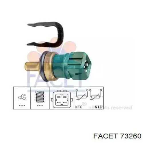 6PT009107541 VAG Sensor temperatura refrigerante