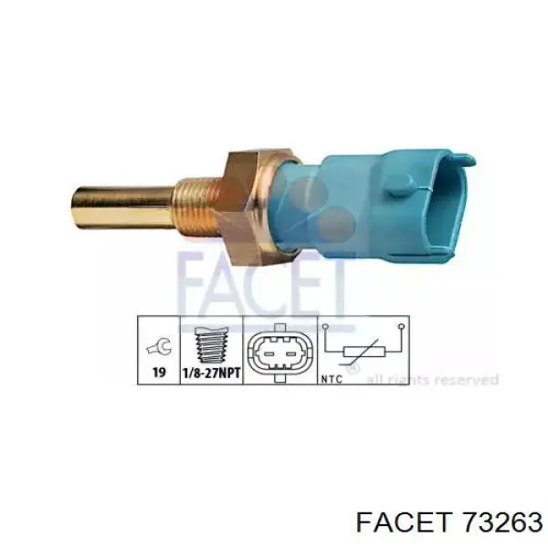 Comprar 73263 Facet Sensor de temperatura de agua