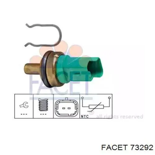 Sensor de temperatura del refrigerante Ford Fiesta JH, JD