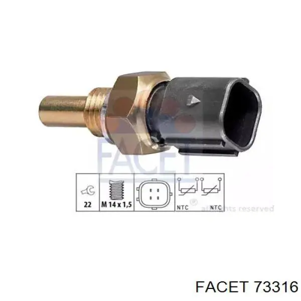 91005901 Vika Sensor temperatura refrigerante