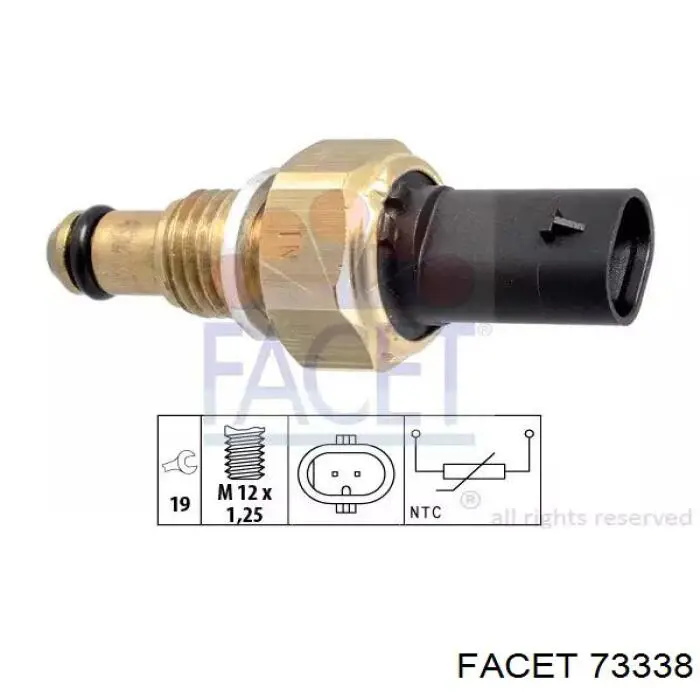 Comprar 73338 Facet Sensor de temperatura de combustible