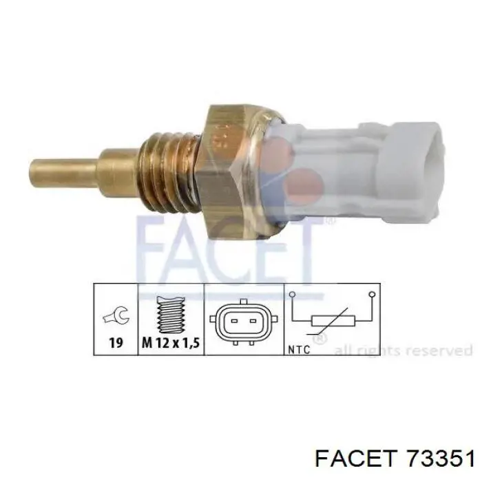 Comprar 73351 Facet Sensor de temperatura de agua