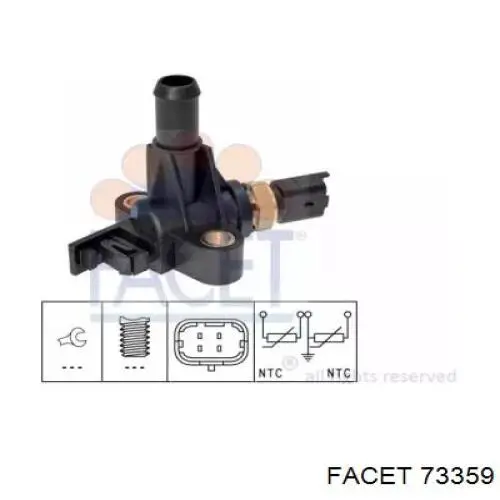 Sensor de temperatura 71718201 Fiat/Alfa/Lancia