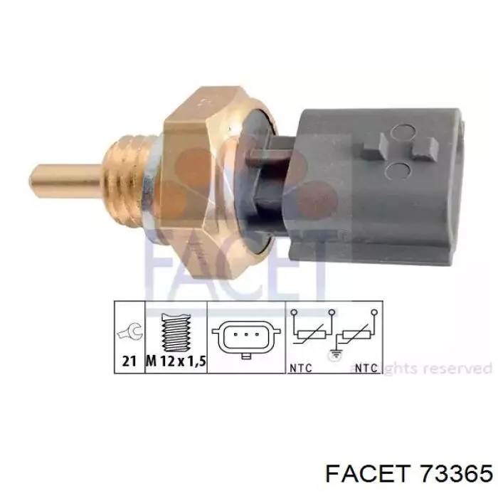 Sensor de temperatura del refrigerante Facet 73365 precio, desde 18,18 EUR