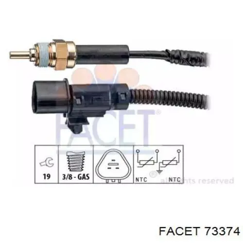 73374 Facet sensor de temperatura del refrigerante