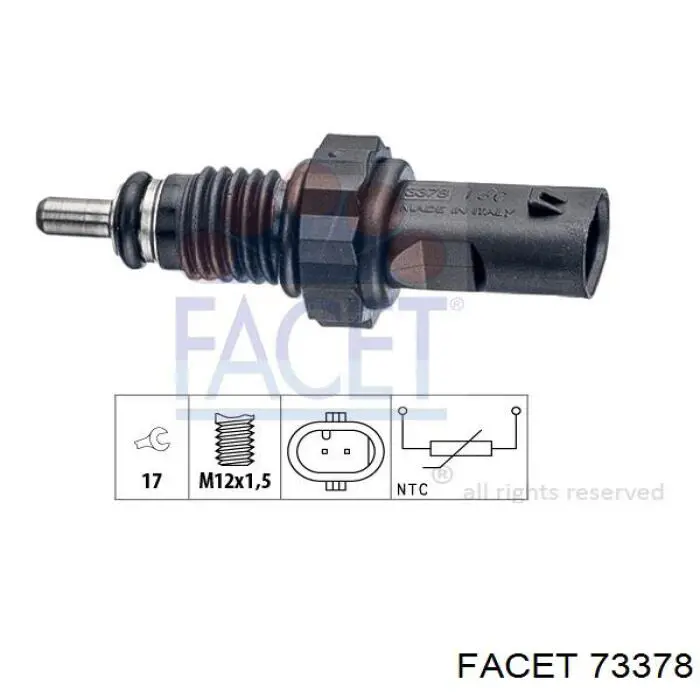 Comprar 73378 Facet Sensor de temperatura de combustible