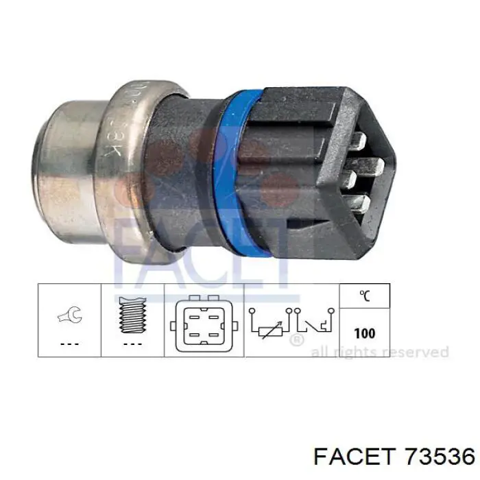 Sensor de temperatura del refrigerante Facet 73536 precio, desde 15,01 EUR
