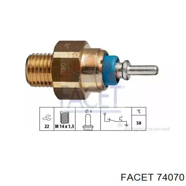 Sensor de temperatura  Facet 74070 precio, desde 5,25 EUR