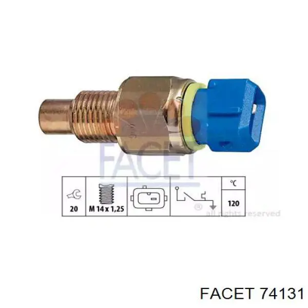 Sensor de temperatura del refrigerante Facet 74131 precio, desde 11,89 EUR