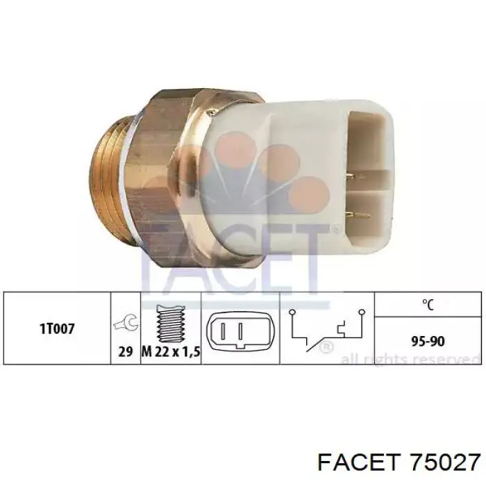 Sensor de temperatura  Facet 75027 precio, desde 10,94 EUR