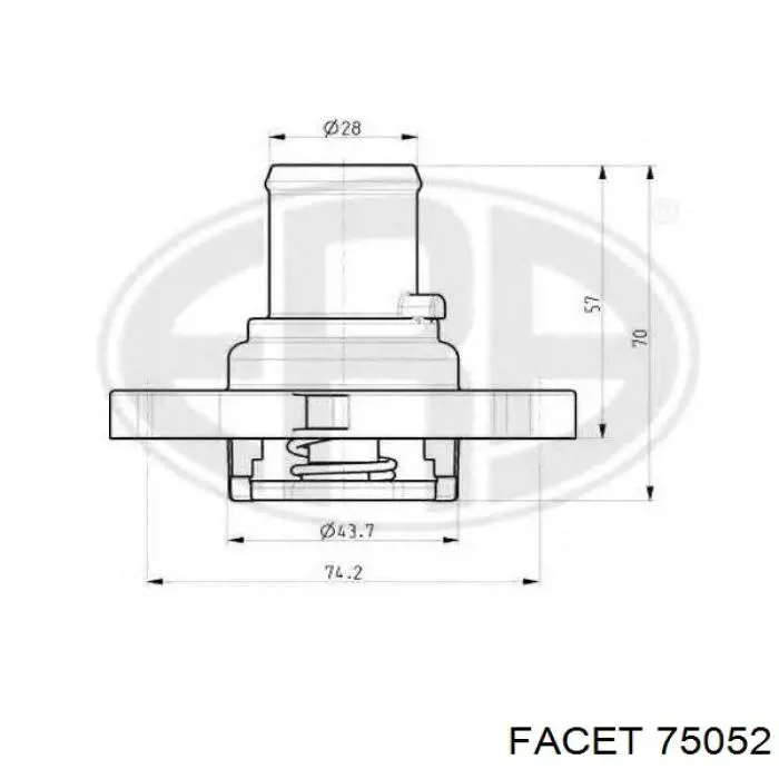 Comprar 75052 Facet Sensor de temperatura del refrigerante, salpicadero