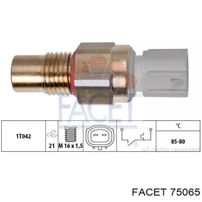 K60501 Japan Cars sensor, temperatura del refrigerante (encendido el ventilador del radiador)