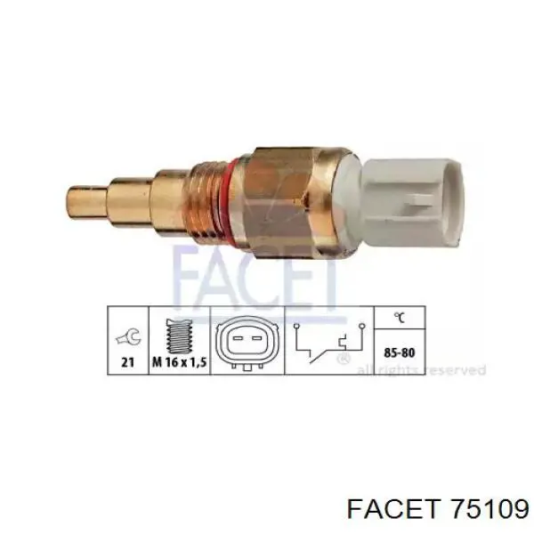 Sensor de temperatura del refrigerante EPS 1850109