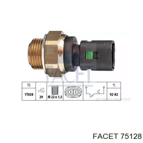 Sensor de temperatura  Facet 75128 precio, desde 13,25 EUR