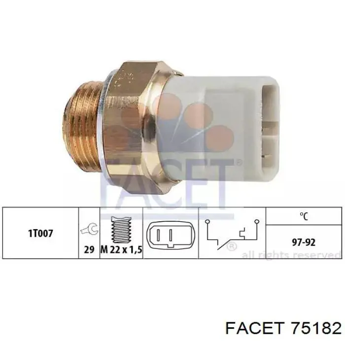 90449435 Opel Interruptor térmico