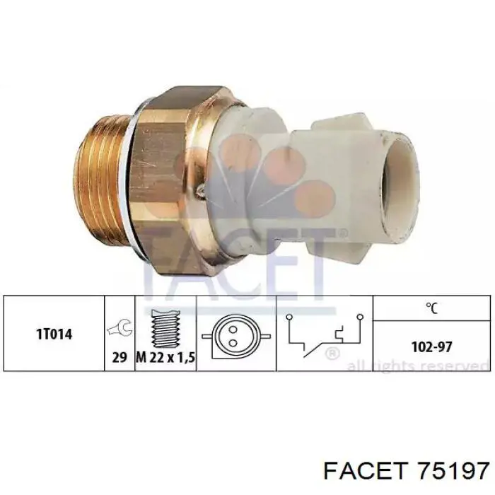 Sensor de temperatura 75197 Facet