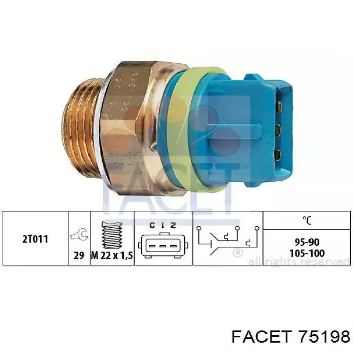 Sensor de temperatura del refrigerante Toyota 8942812160