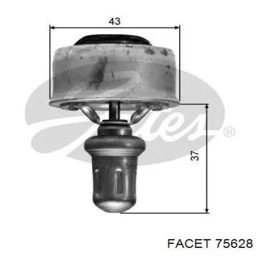 75628 Facet sensor, temperatura del refrigerante (encendido el ventilador del radiador)