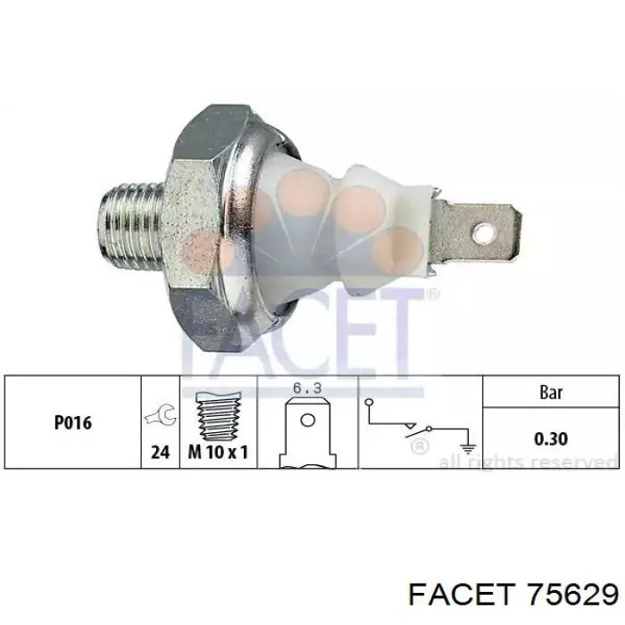 Sensor de temperatura 75629 Facet