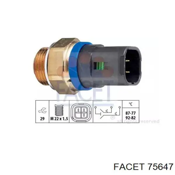Sensor de temperatura  Facet 75647 precio, desde 23,81 EUR