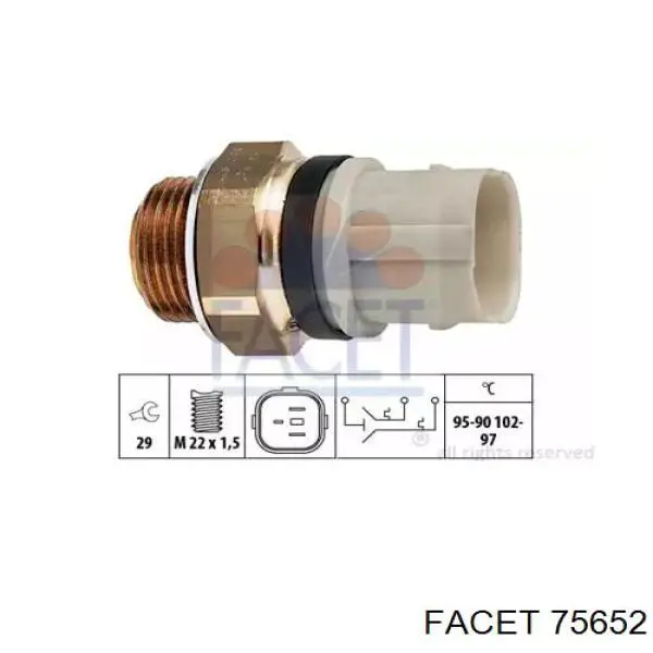 Sensor, temperatura del refrigerante (encendido el ventilador del radiador) Volkswagen Passat 3A5, 351, 315