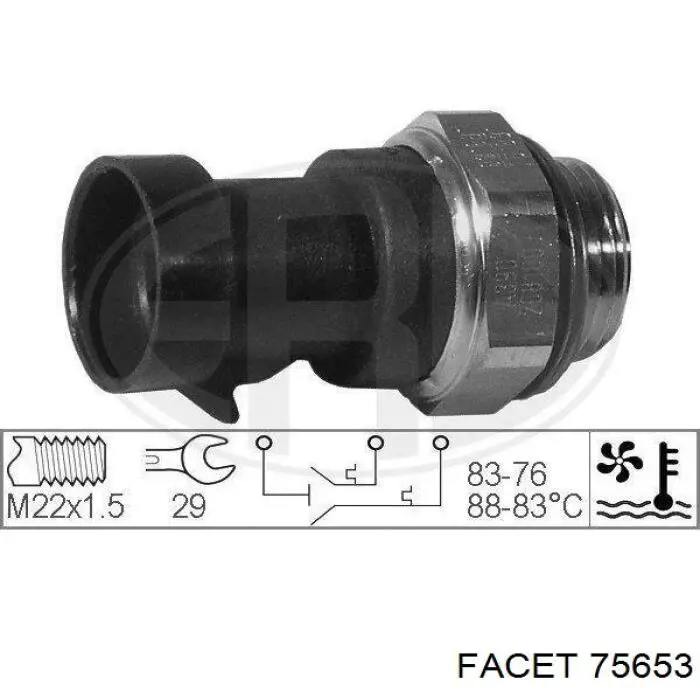 Sensor de temperatura del refrigerante, salpicadero Fiat Ducato (290)