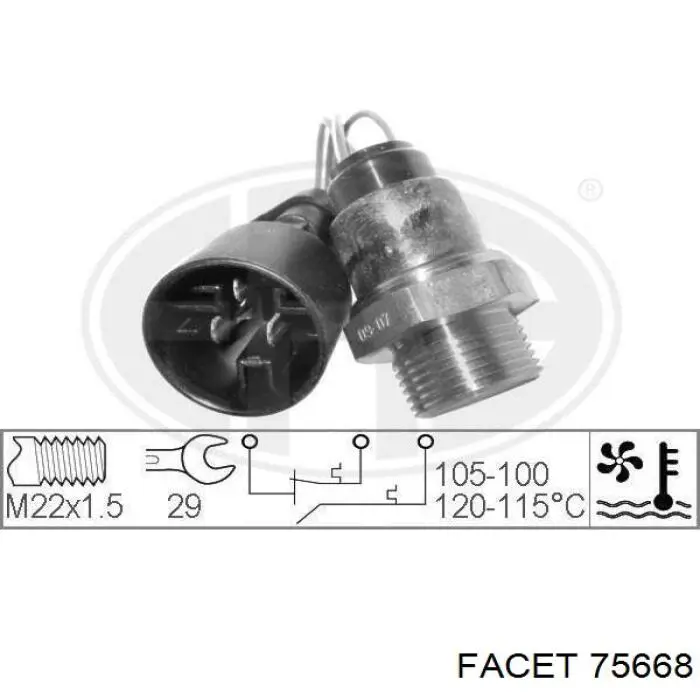 90482428 Peugeot/Citroen sensor, temperatura del refrigerante (encendido el ventilador del radiador)