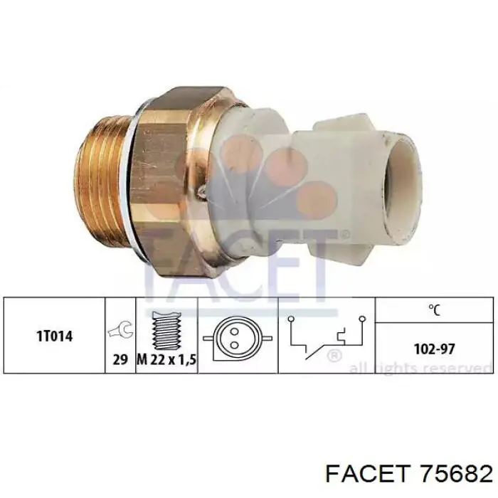 Sensor de temperatura  Facet 75682 precio, desde 19,96 EUR