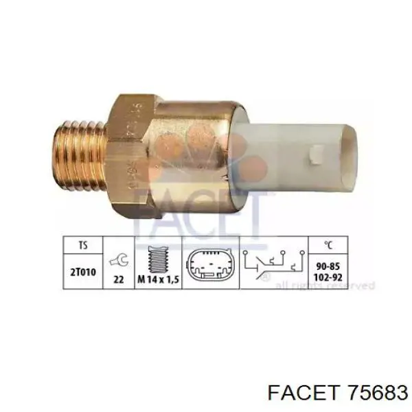 Sensor de temperatura 75683 Facet