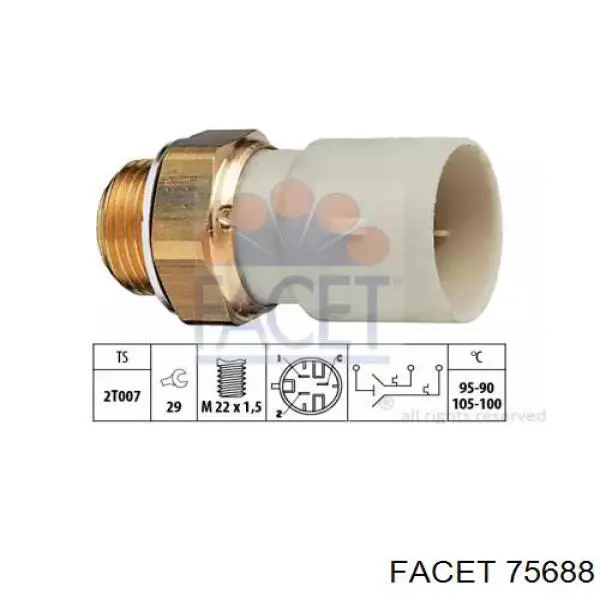 Sensor de temperatura  Facet 75688 precio, desde 17,06 EUR