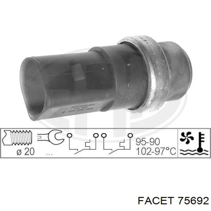 Sensor de temperatura  Facet 75692 precio, desde 18,88 EUR