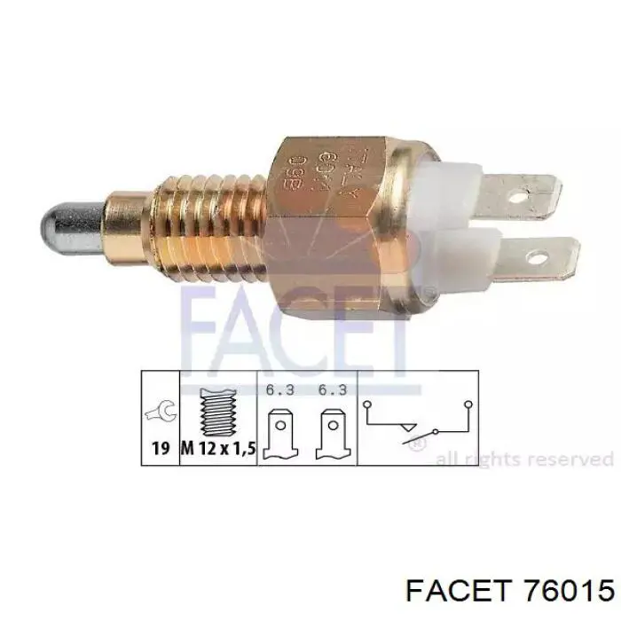 76015 Facet Interruptor de marcha atras