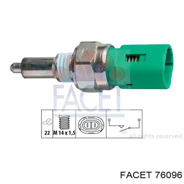 Comprar 76096 Facet Interruptor de luz de marcha atrás