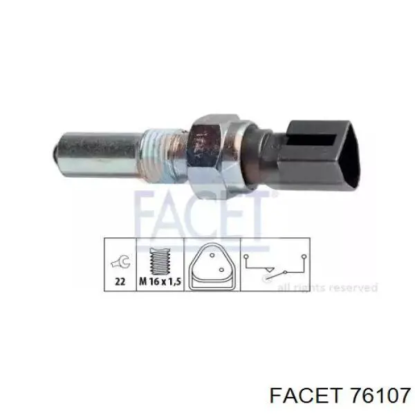Interruptor piloto de marcha atrás Facet 76107 precio, desde 9,66 EUR