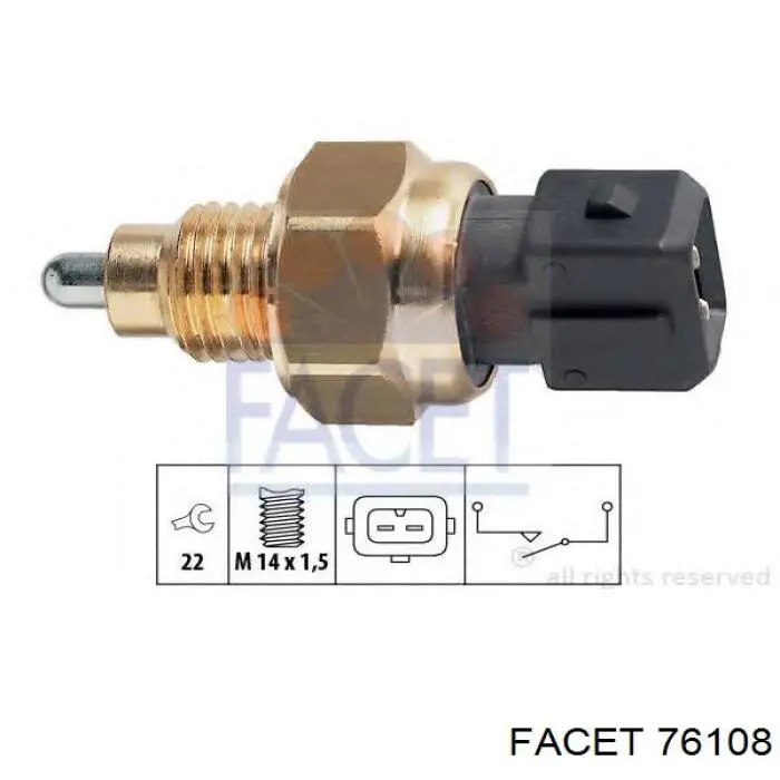 Comprar 76108 Facet Interruptor de luz de marcha atrás