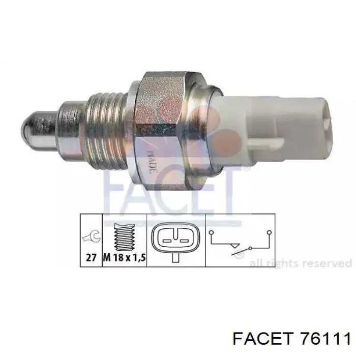 Comprar 76111 Facet Interruptor de luz de marcha atrás