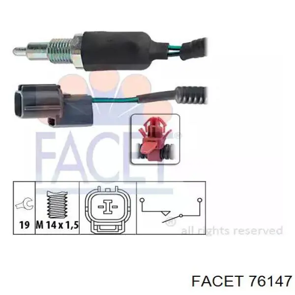 Comprar 0035456414 Mercedes Interruptor de luz de marcha atrás