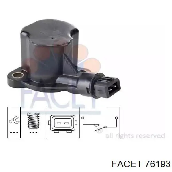Comprar 76193 Facet Interruptor de luz de marcha atrás