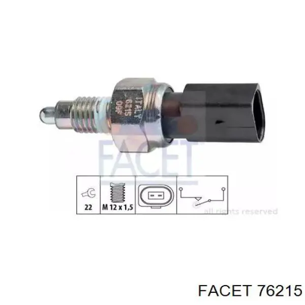 Sensor de marcha atrás 76215 Facet