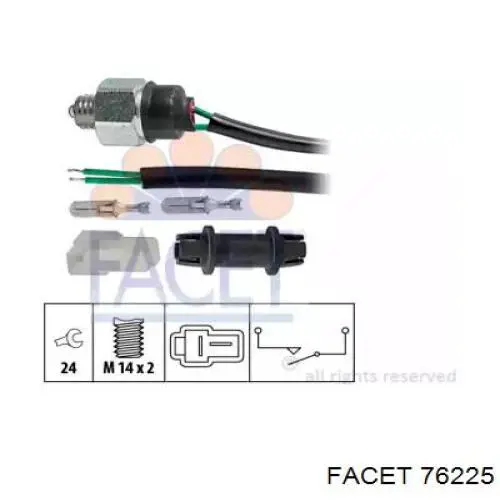 Comprar 76225 Facet Interruptor de luz de marcha atrás
