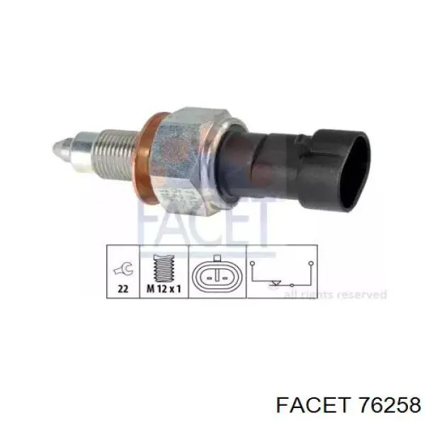 Sensor de marcha atrás 5801472603 Iveco