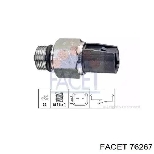 Comprar 76267 Facet Interruptor de luz de marcha atrás