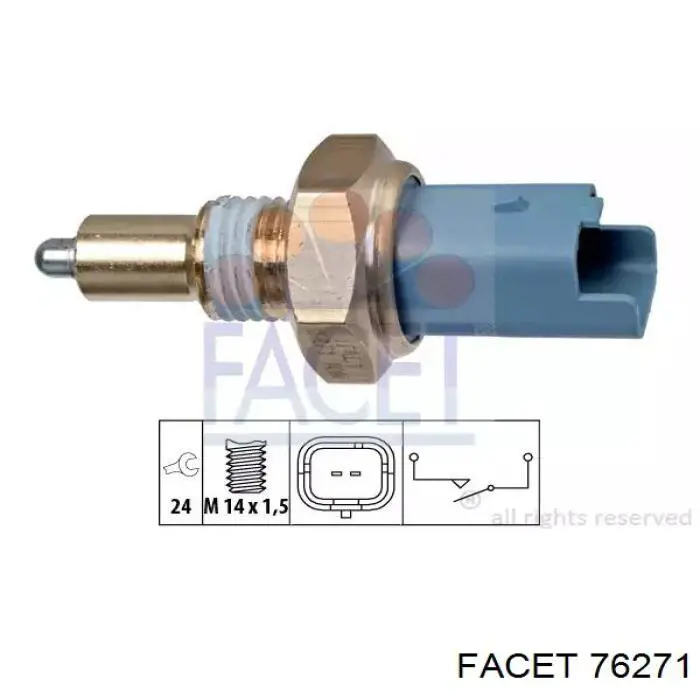 Interruptor piloto de marcha atrás Facet 76271 precio, desde 8,81 EUR