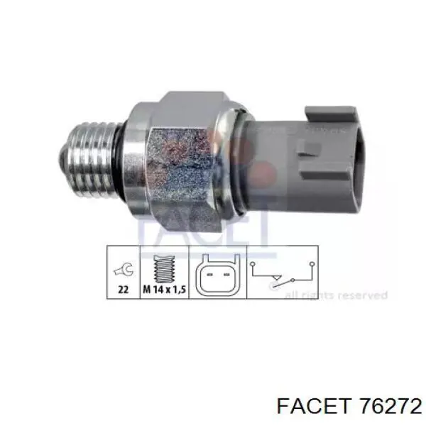 Comprar 76272 Facet Interruptor de luz de marcha atrás