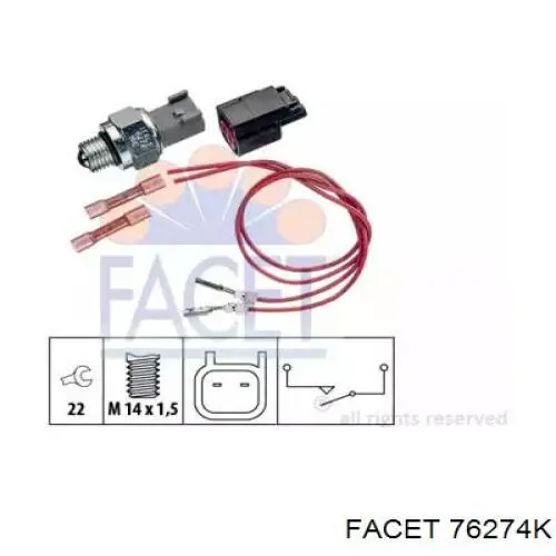 Interruptor piloto de marcha atrás Volvo 9442728 precio, desde 12,15 EUR