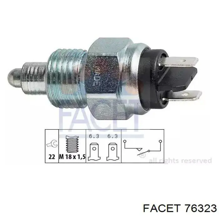 12846100 General Motors Interruptor de marcha atras