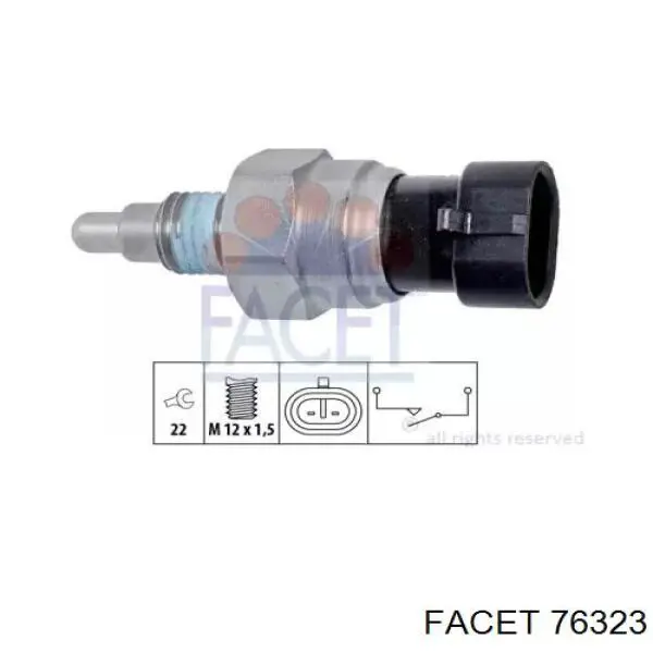 Comprar 76323 Facet Interruptor de luz de marcha atrás
