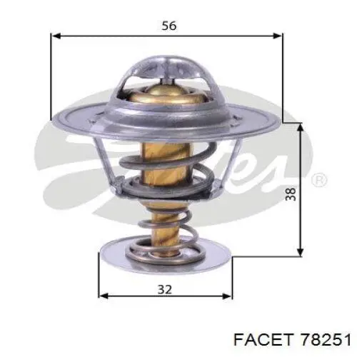 4220309 Fiat/Alfa/Lancia termostato, refrigerante