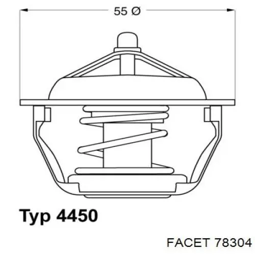 Termostato refrigerante VALEO 820471