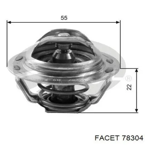 7.8304 Facet termostato, refrigerante